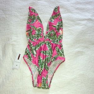 Goodnight Macroon Milan Pink Palm one piece